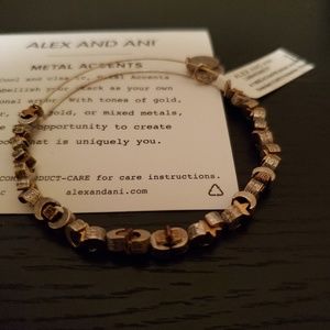 Alex and Ani moon and stars beaded bangle